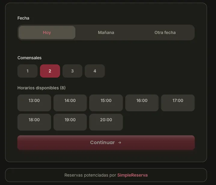 Simple Reserva